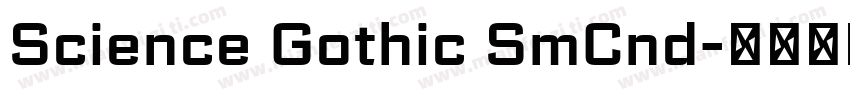 Science Gothic SmCnd字体转换